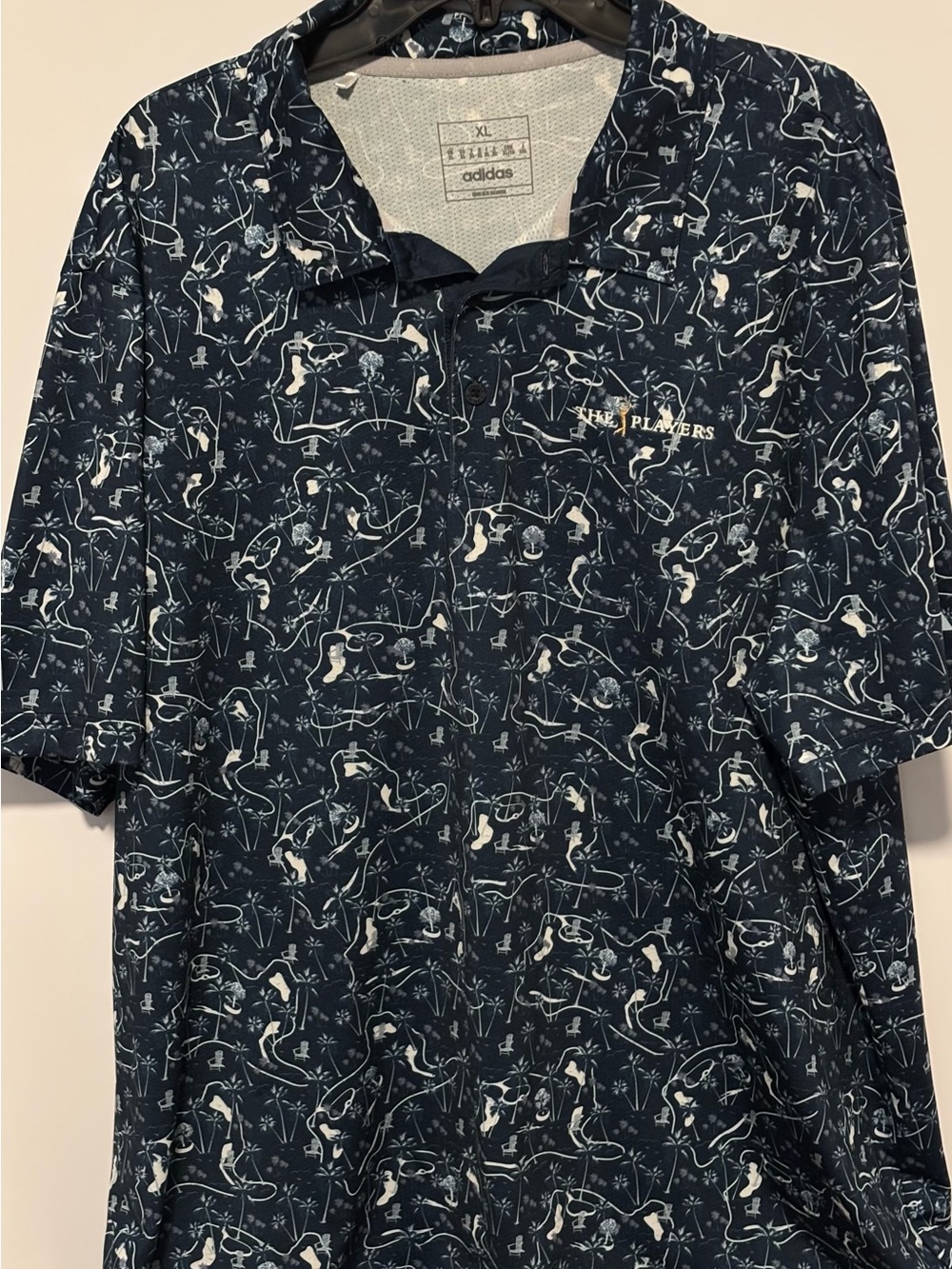 Adidas Men’s Navy Blue Short-Sleeve golf Polo Shirt